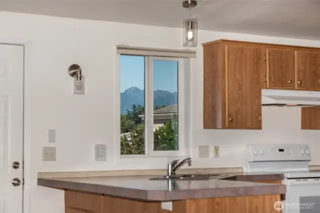 Mountain views from kitchen window