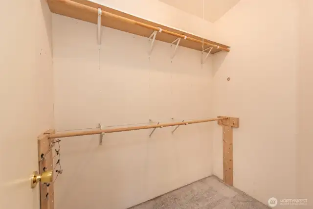 Primary walk in closet