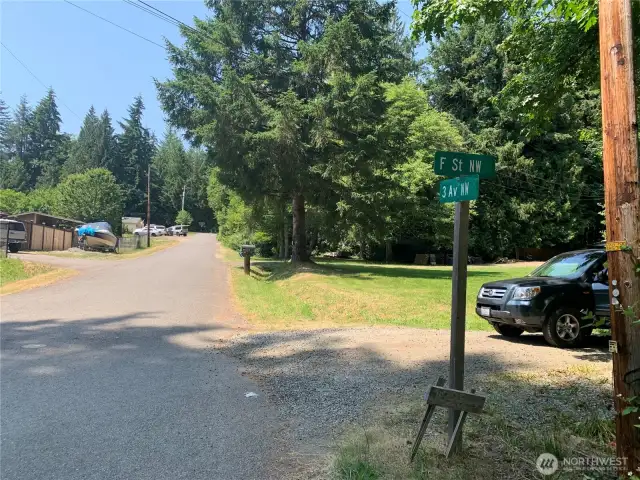 You turned off Key Peninsula highway onto 3rd, now hang a right onto "F" street.