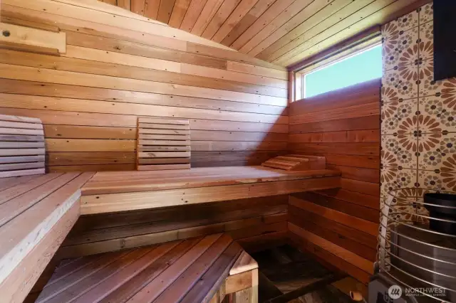 Brand new Sauna is 95% completed, allowing the new owner to decide which finishing touches they want to install.