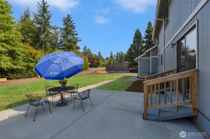 Back patio.