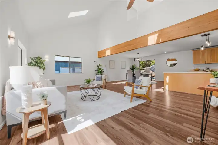 Main open concept living area.