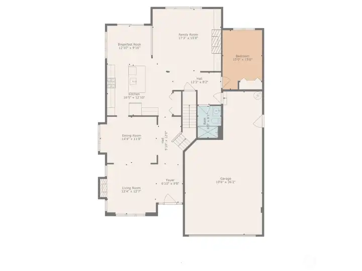 Here is the main level Floor Plan.