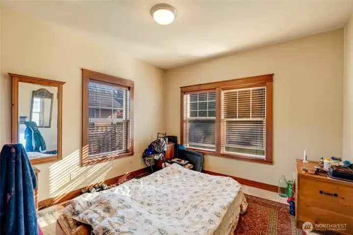 First floor bedroom adjacent to full bath.