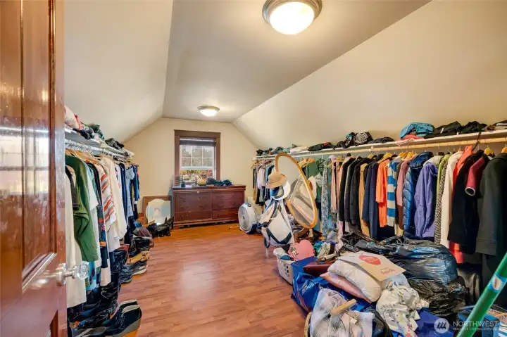 Can it still be called a closet when it's this big? Your clothes will have a room of their own.