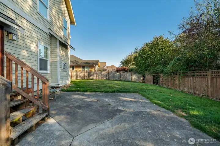 Back yard, looking east.