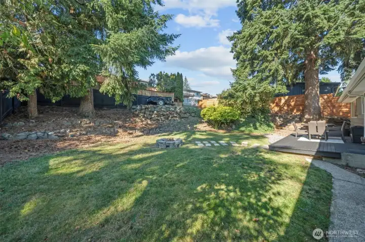 Huge backyard!