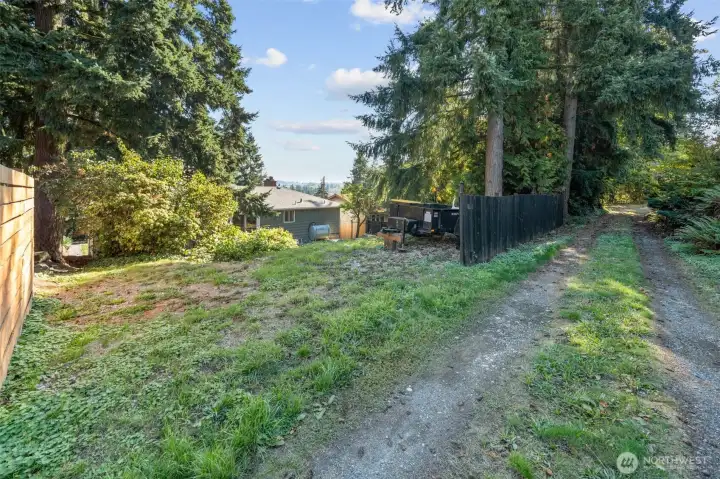 Back alley & upper RV parking
