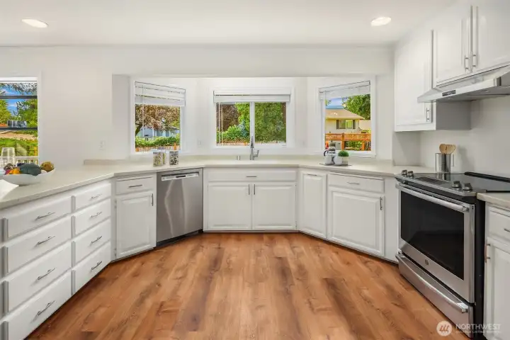 Kitchen with Stainless Appliances