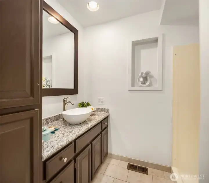 Main Floor Powder Room with Shower