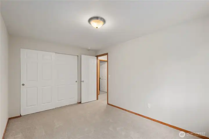 Large closets in both guest bedrooms.