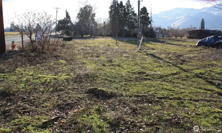 View from the fence line on the property facing South.