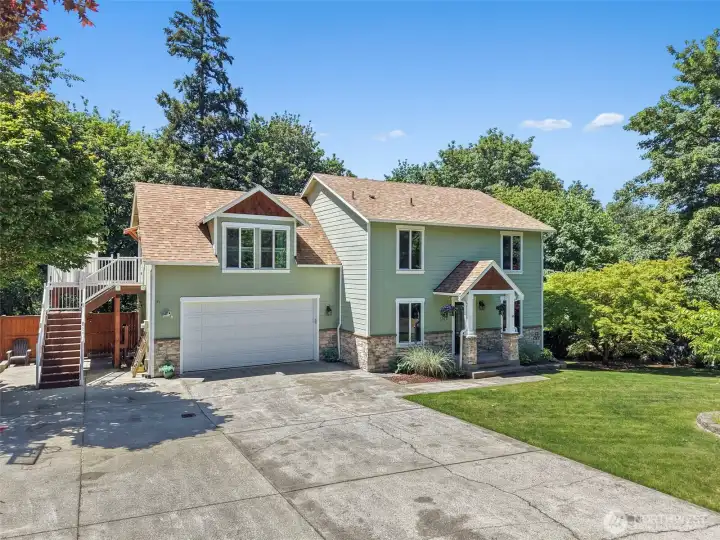 Separate entry to living space.