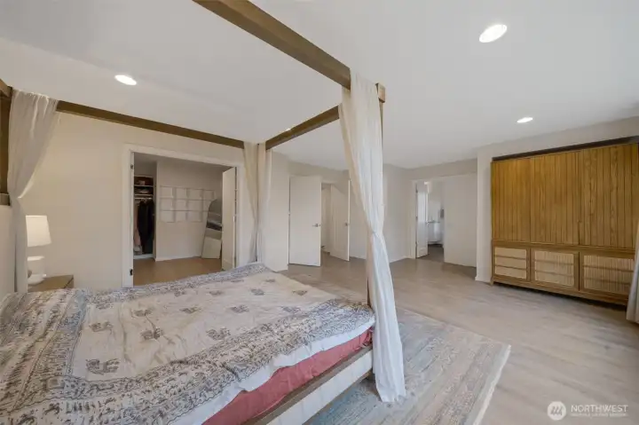 Expansive master bedroom - another view
