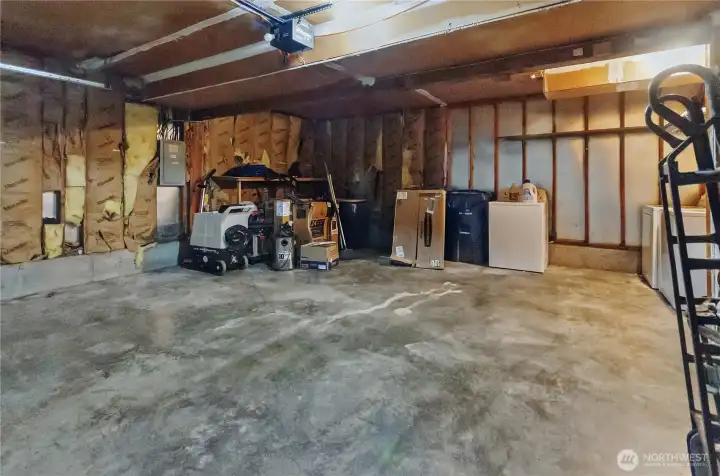 Spacious two car garage. Spacious two car garage.