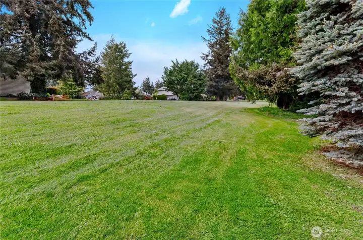 A view of the adjacent golf course. A view of the adjacent golf course.