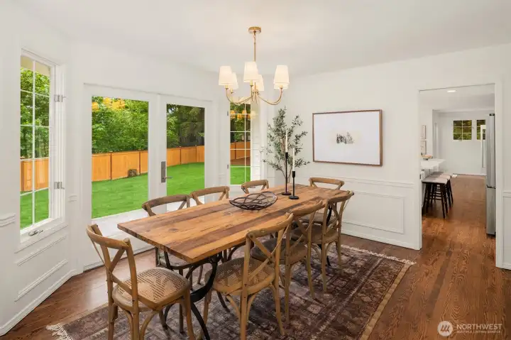 Light filled dining room Light filled dining room