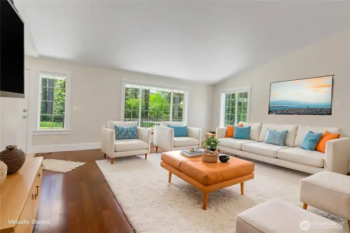 great room staged