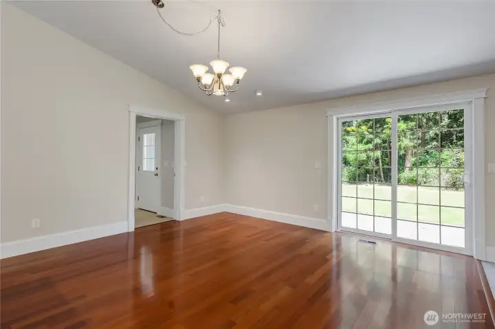 dining room not staged