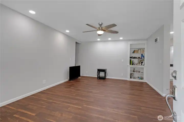 ADU living room not staged