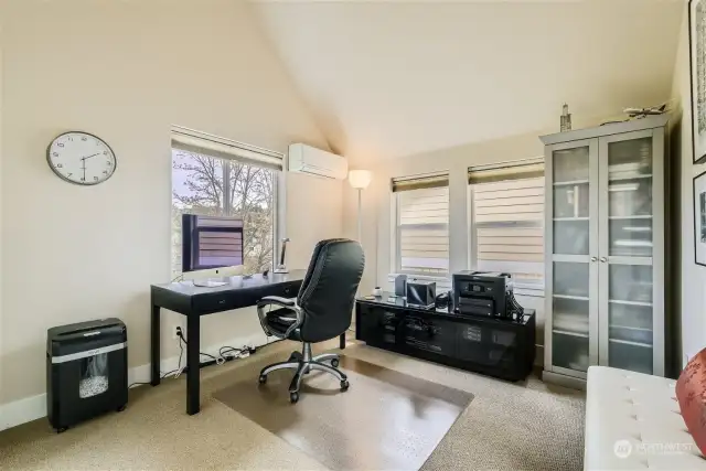 The second bedroom has territorial views, is presently being used as an office.