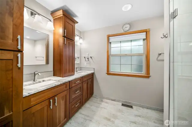 Primary bathroom.