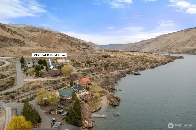 Aerial view of location.