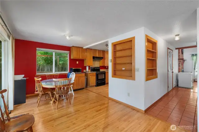 Built in shelving