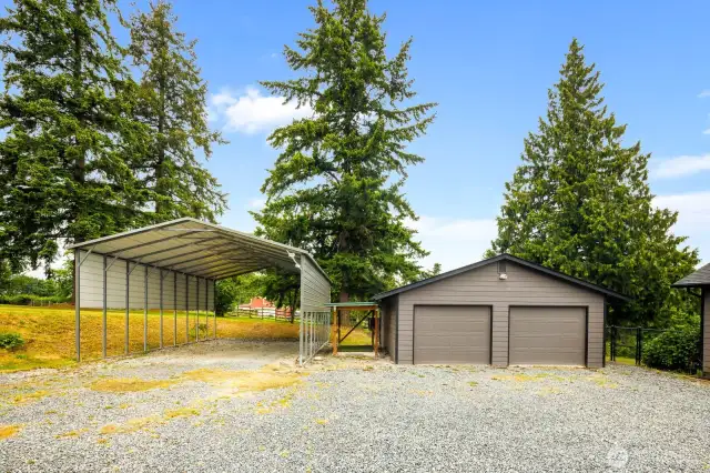 RV? Boat? Bring It All.  With a spacious two-car garage and oversized carport, this property has room for all your gear—plus a gated drive and level entry for easy maneuvering and added privacy.