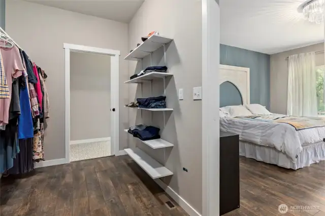 Large walk through closet