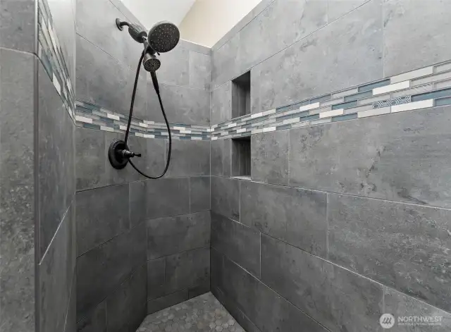 Large walk in shower
