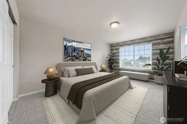 First bedroom at the top of the stairs~