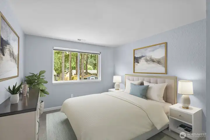 Virtually staged to show an example of how the space could be used.