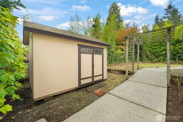 Shed Located Inside Fully Fenced Yard