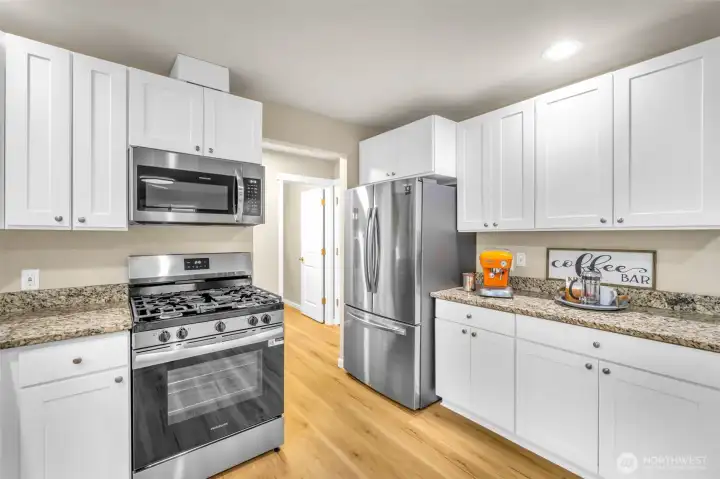 Brand new microwave and range