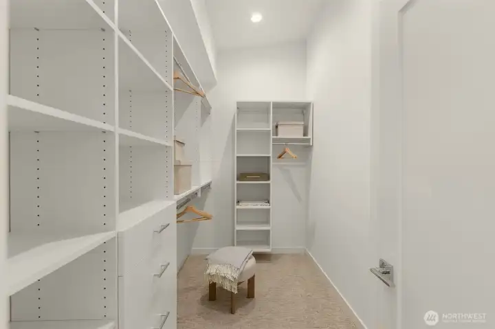 More than a walk-in closet—it’s your own boutique, curated by you, styled for daily magic. (photos of model home)