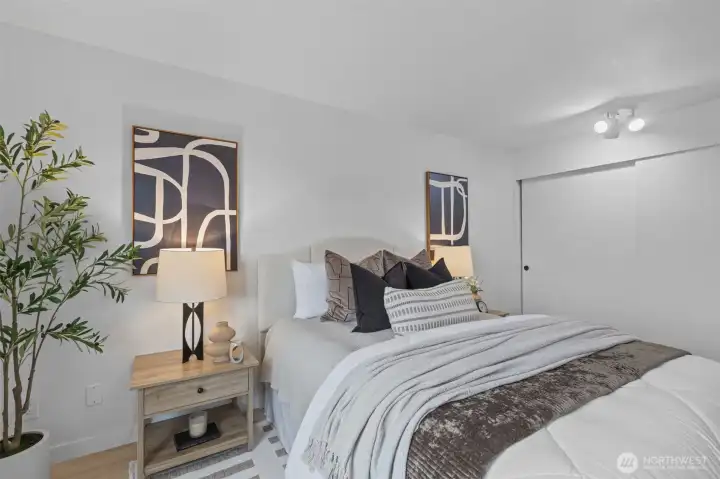 Large bedrooms offer comfortable retreats.