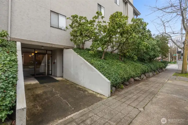 Gated entry provides an extra level of security.