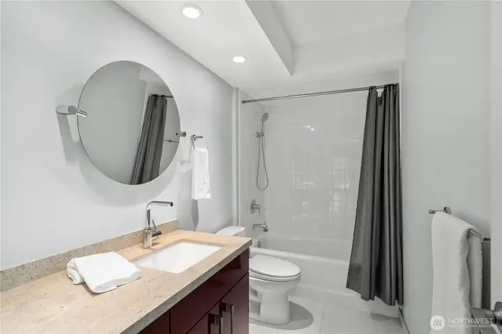 Full bath next to second bedroom