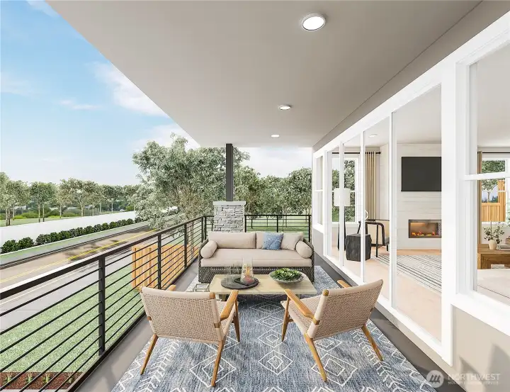 Deck off main living-  Pictures are for illustration only. Features and colors may vary.