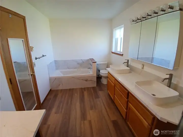 Primary Bath with Jacuzzi tub