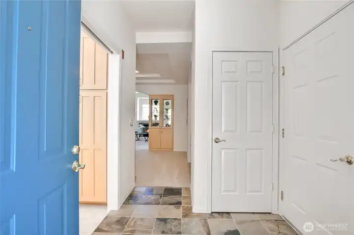 Enter into foyer