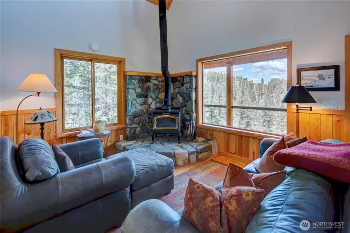 Living room with a view. Living room with a view.
