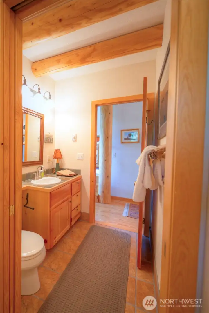 Downstairs bathroom. Downstairs bathroom.