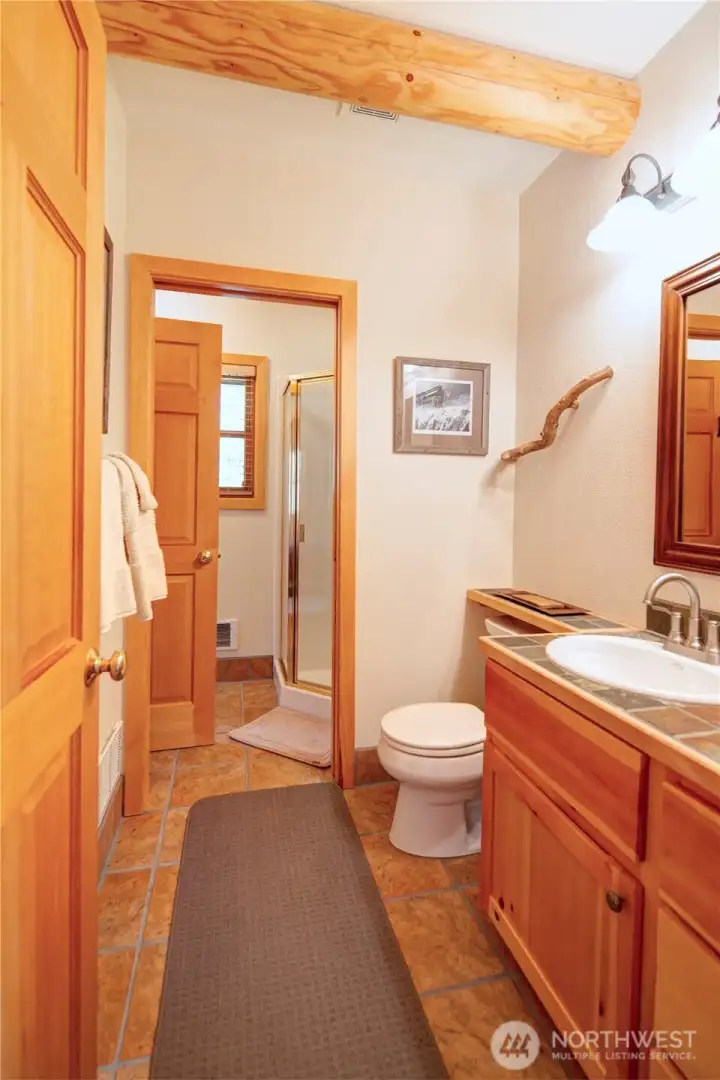 Downstairs bathroom. Downstairs bathroom.