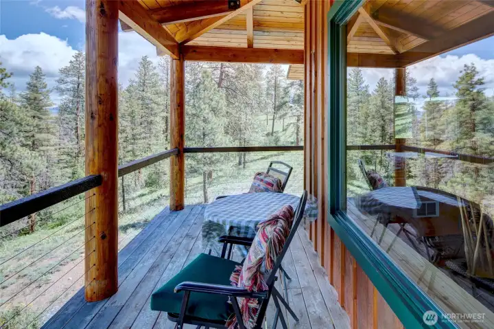 Main floor deck. Main floor deck.