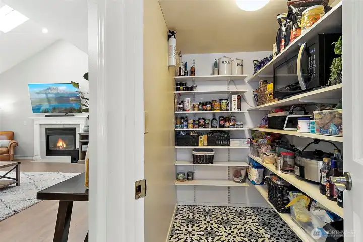 Large walk-in pantry