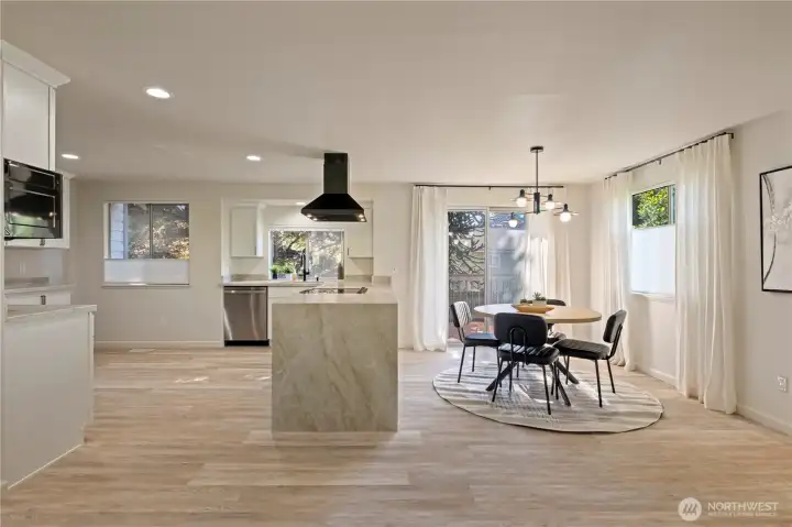 Kitchen and dining room