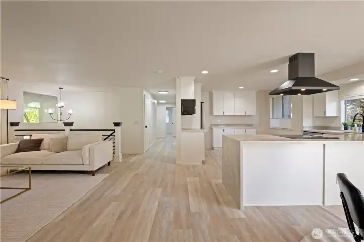 Spacious and open common areas