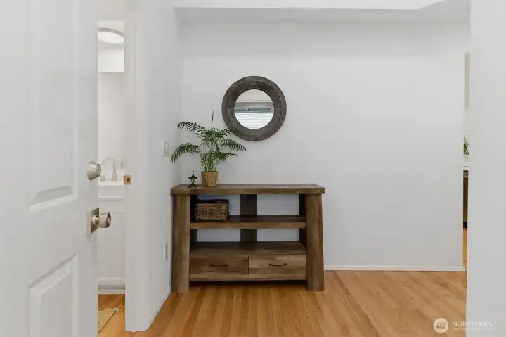 Front entry with 1/2 bath